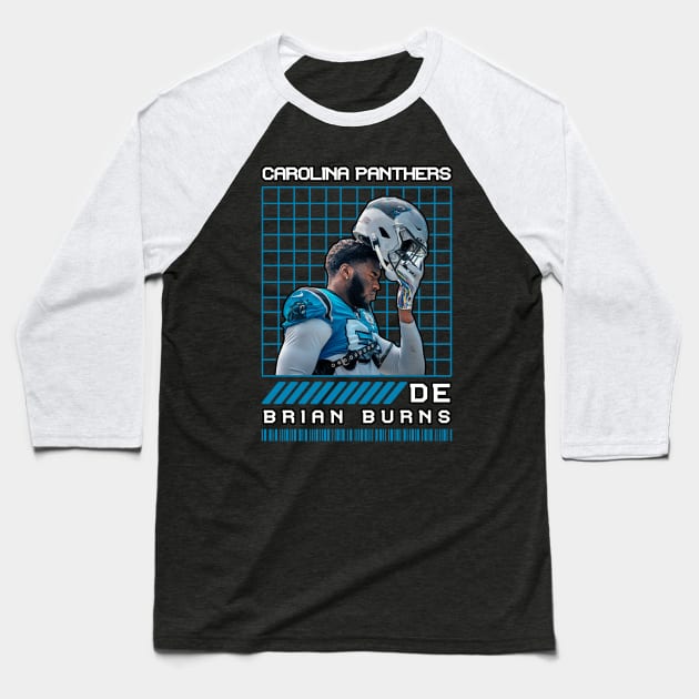 BRIAN BURNS - DE - CAROLINA PANTHERS Baseball T-Shirt by Mudahan Muncul 2022